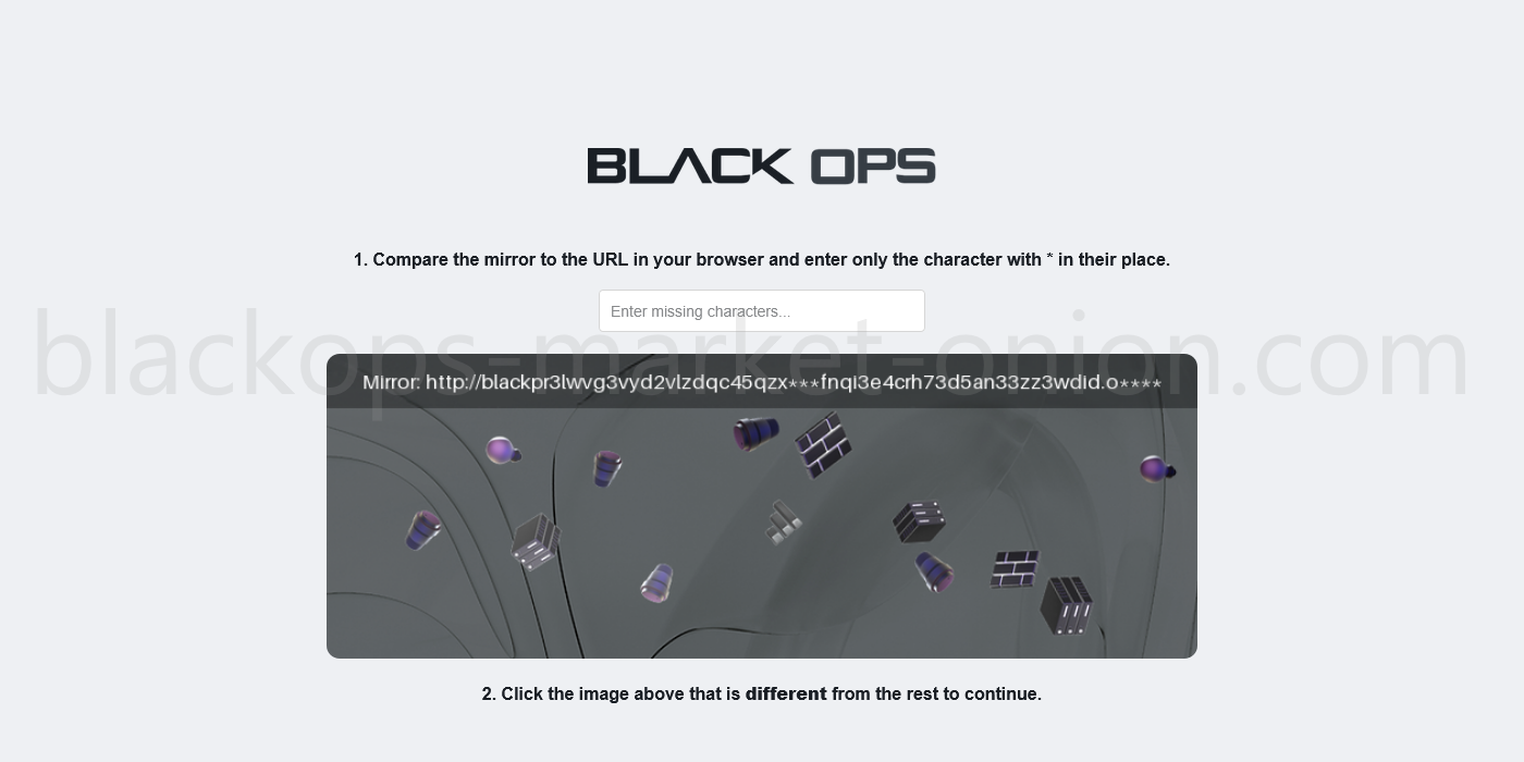 BlackOps Market security and darknet marketplace interface analysis with secure connection indicators